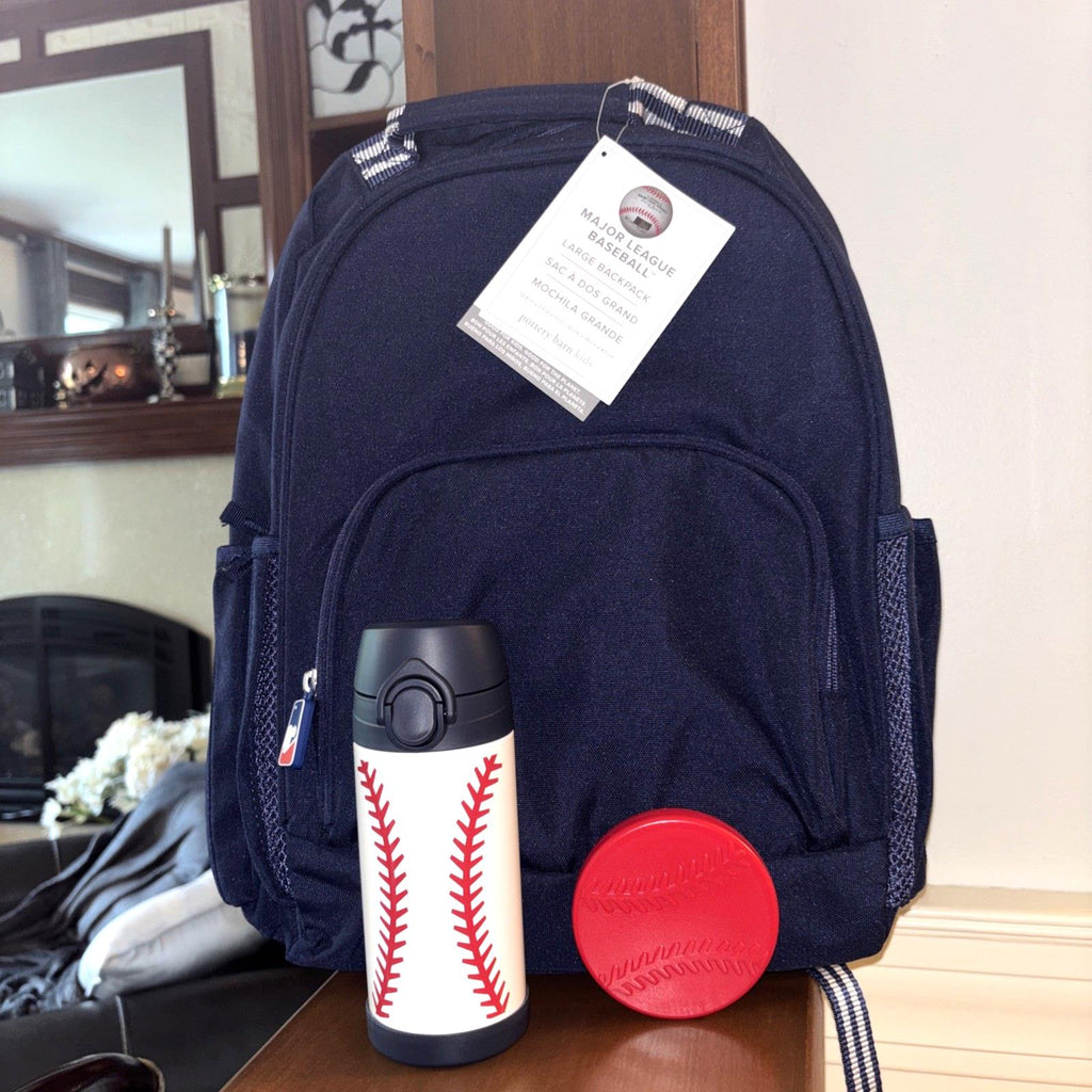 Pottery Barn School LARGE BACKPACK WATER MLB Baseball sports BAG Disney travel n