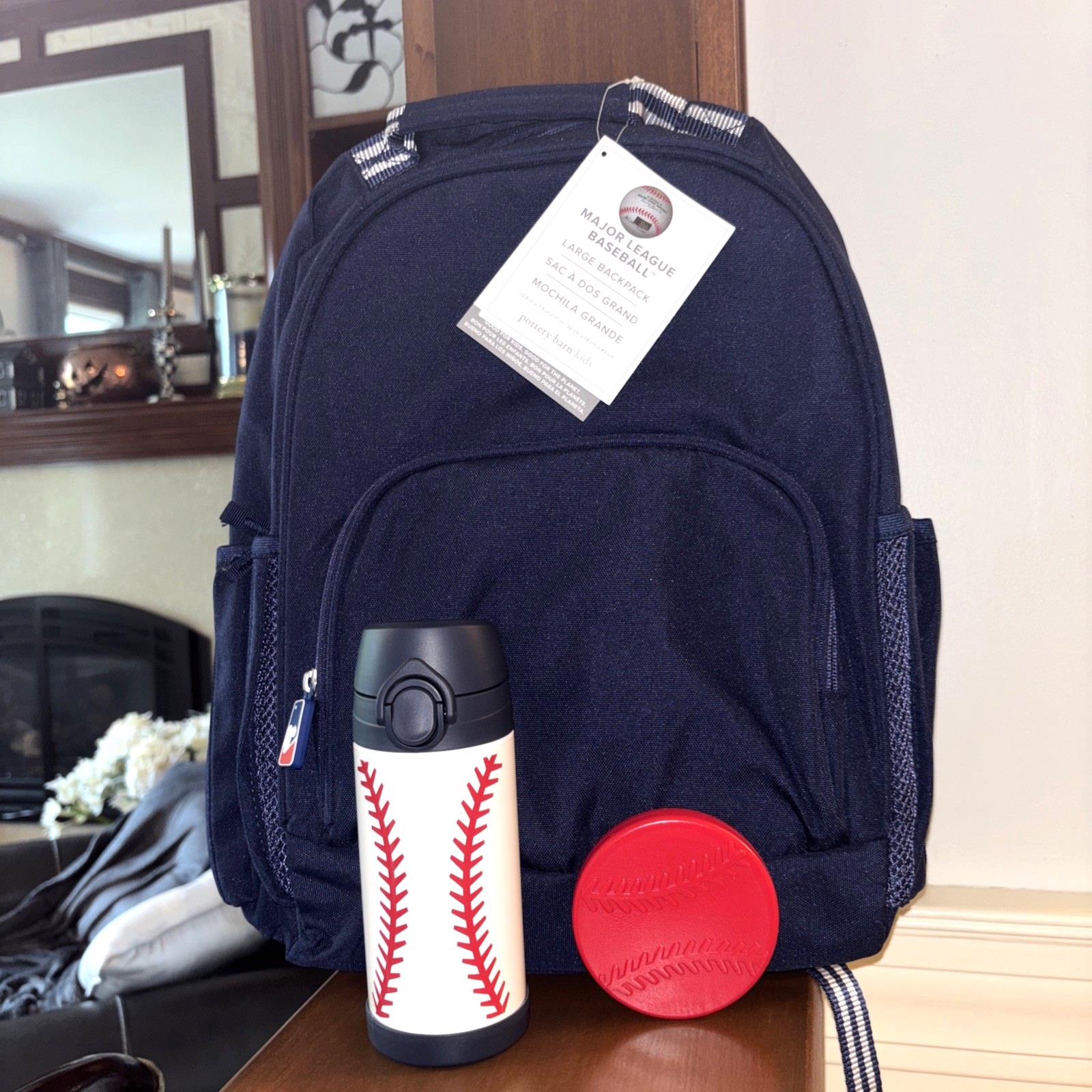 Pottery Barn School LARGE BACKPACK WATER MLB Baseball sports BAG Disney travel n