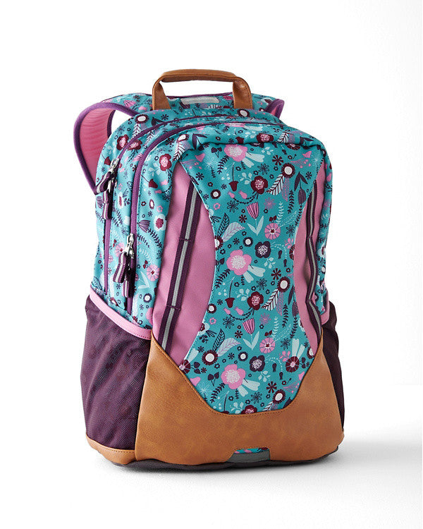 Garnet Hill Flower LARGE BACKPACK+ Pottery Barn LUNCH Bag school travel girl new