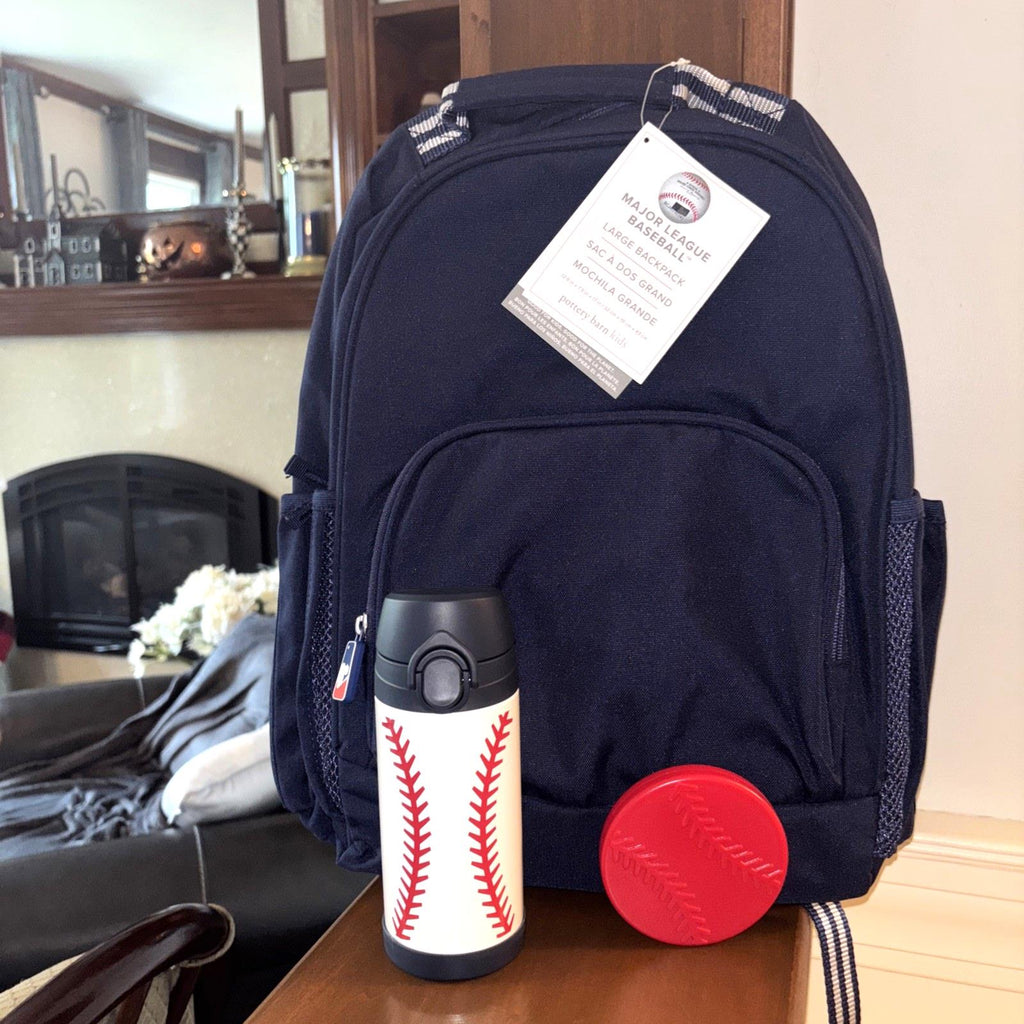 Pottery Barn School LARGE BACKPACK WATER MLB Baseball sports BAG Disney travel n
