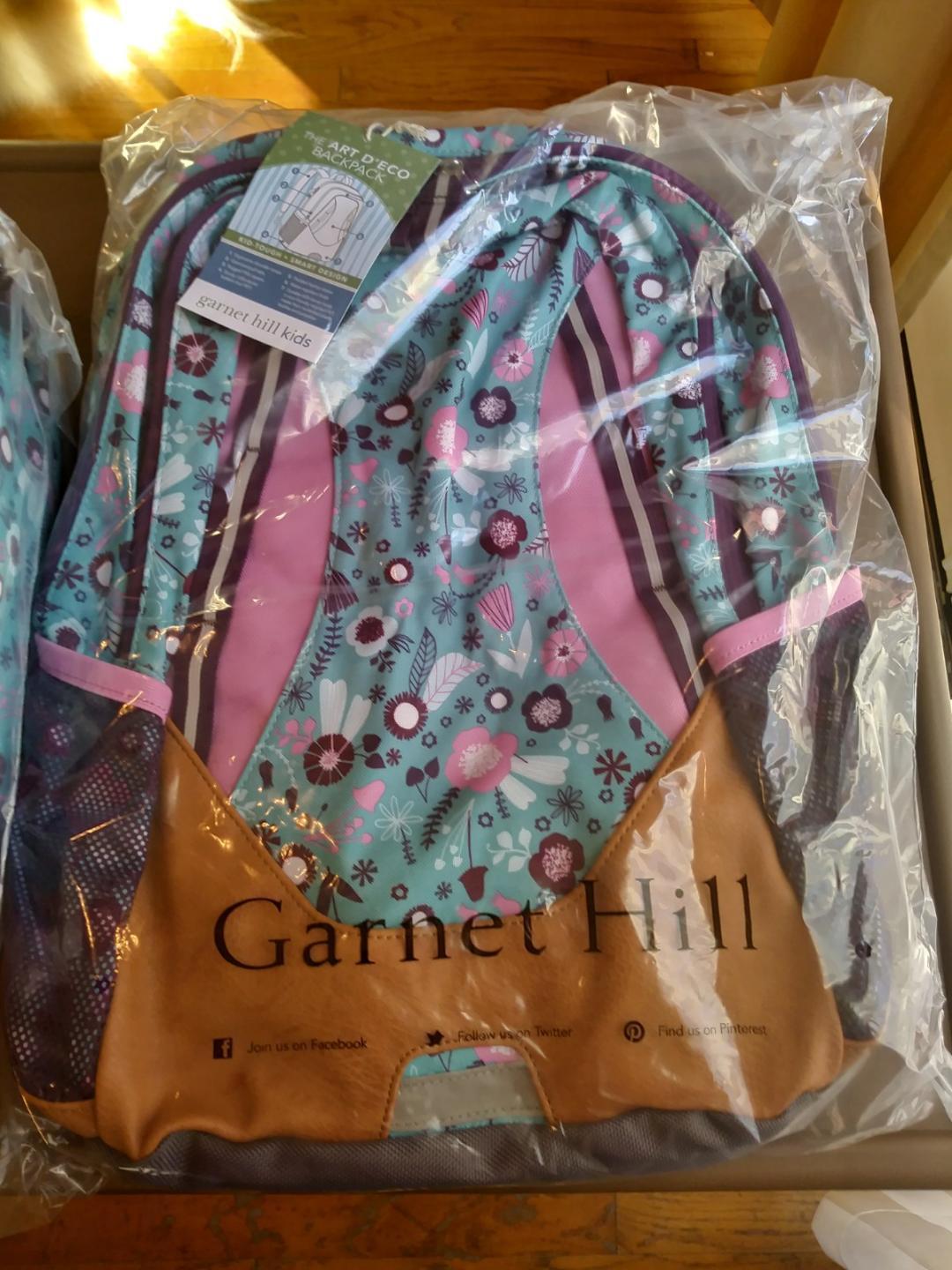 Garnet Hill Flower LARGE BACKPACK+ Pottery Barn LUNCH Bag school travel girl new