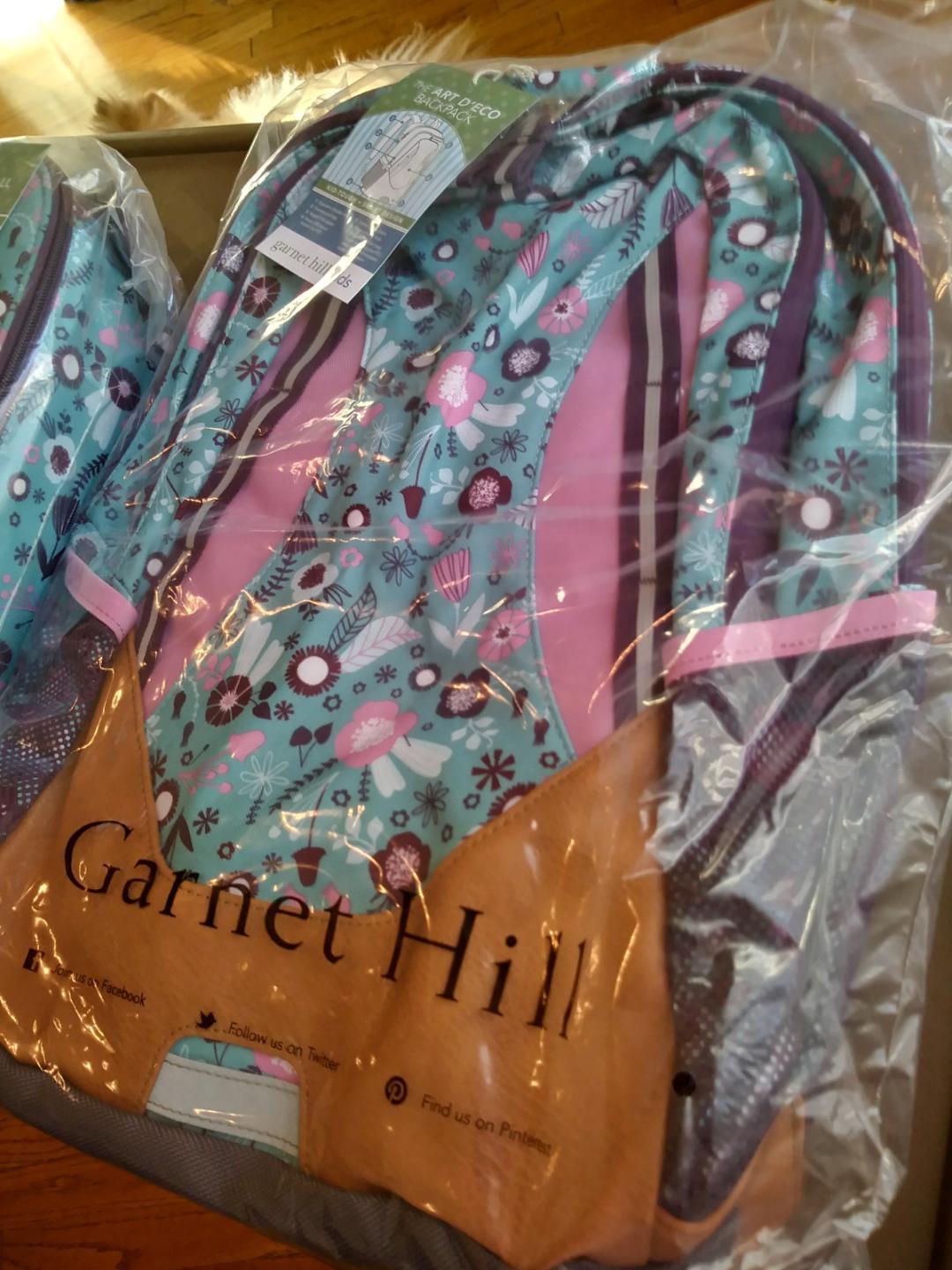 Garnet Hill Flower LARGE BACKPACK+ Pottery Barn LUNCH Bag school travel girl new