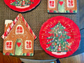 Pottery Barn holiday Nutcracker Christmas Gingerbread Dinner plate SET 8 kid !