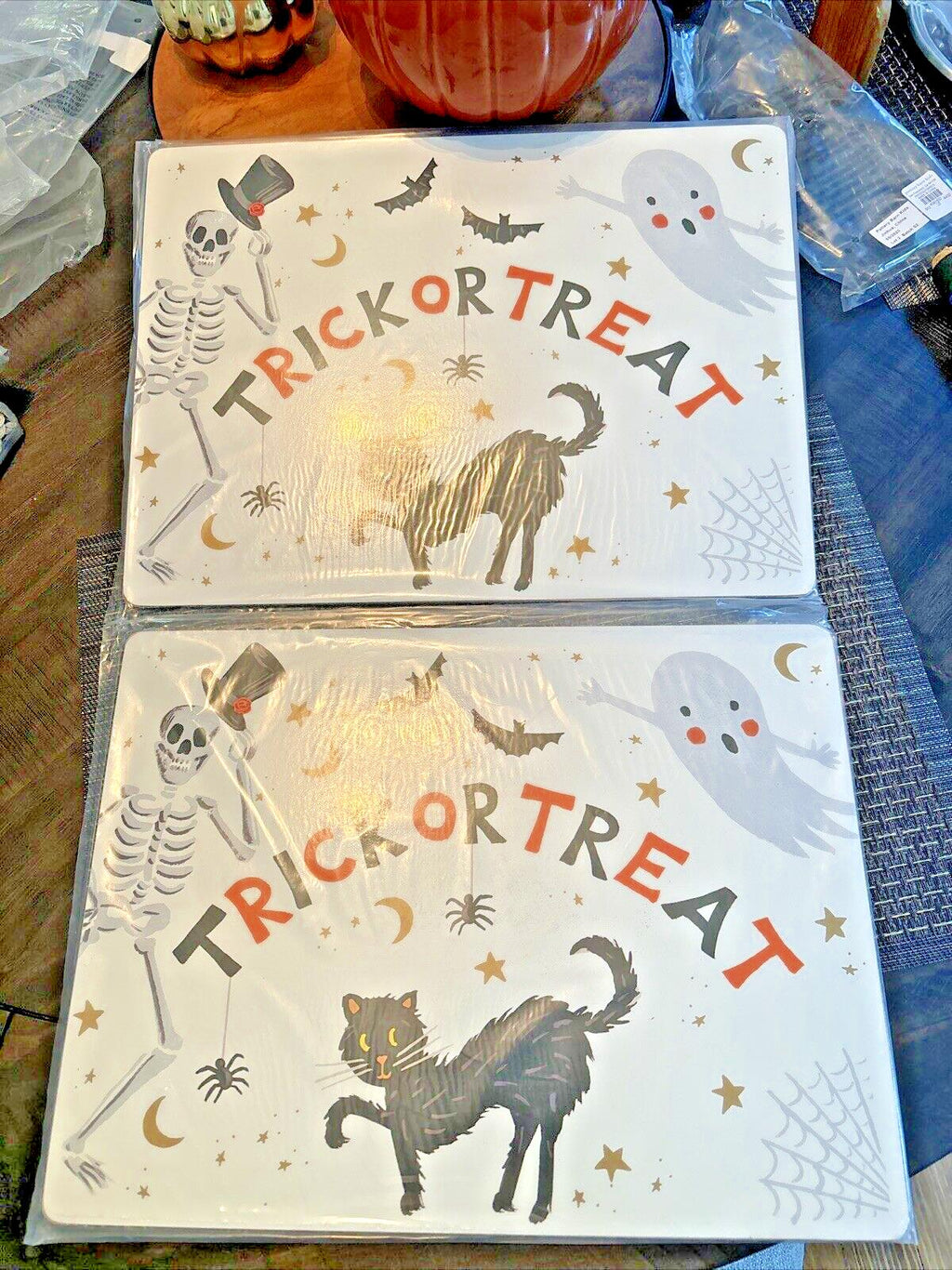 Pottery Barn Holiday kids placemat Halloween Party Disney school Gift SET 2 =