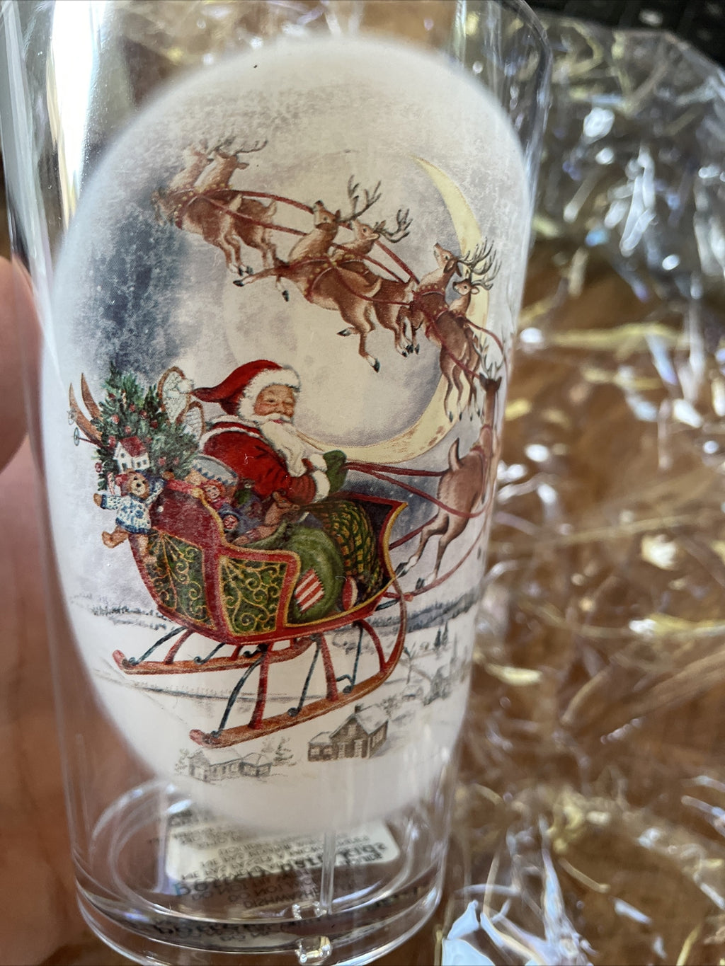 Disney Pottery Barn Santa Rudolph Reindeer Cup Christmas holiday gift party ]