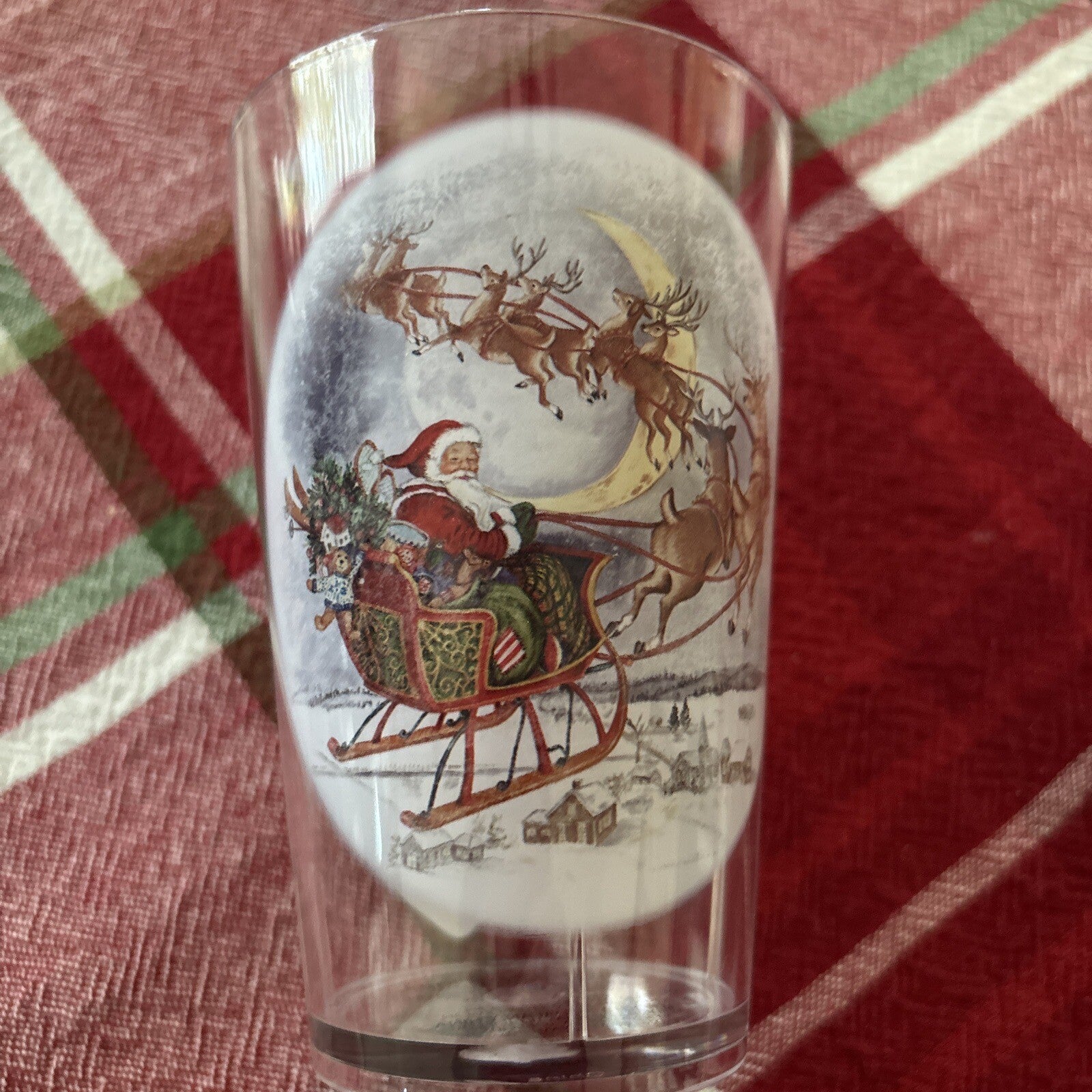 Disney Pottery Barn Santa Rudolph Reindeer Cup Christmas holiday gift party ]