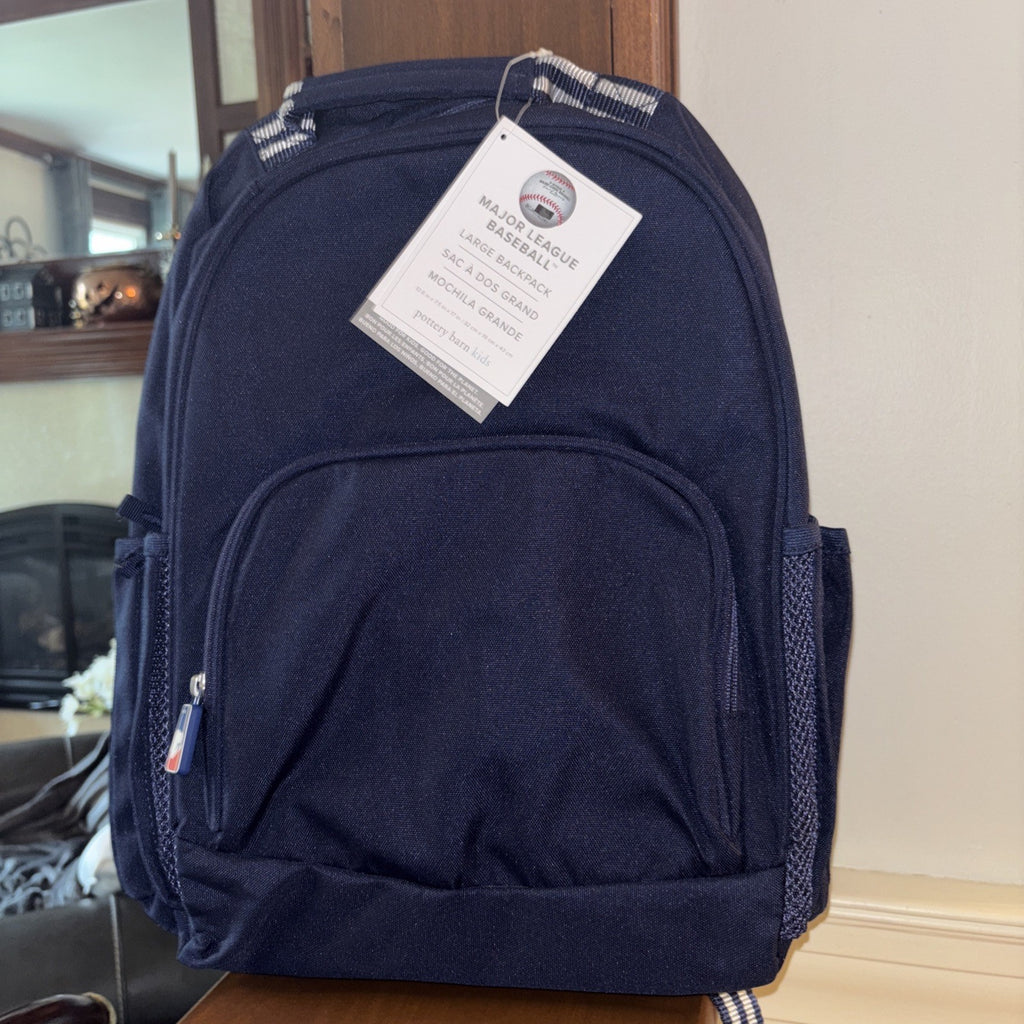 Pottery Barn School LARGE BACKPACK WATER MLB Baseball sports BAG Disney travel n