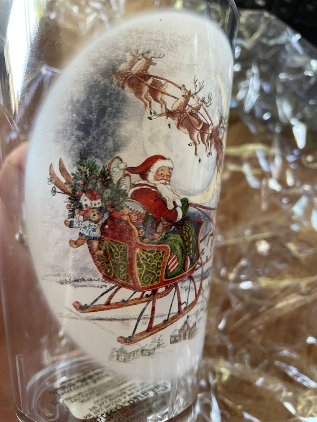 Disney Pottery Barn Santa Rudolph Reindeer Cup Christmas holiday gift party ]