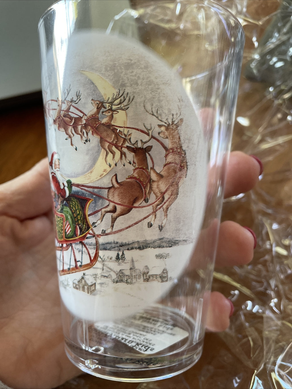 Disney Pottery Barn Santa Rudolph Reindeer Cup Christmas holiday gift party ]