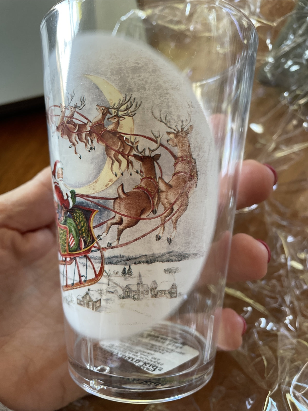 Disney Pottery Barn Santa Rudolph Reindeer Cup Christmas holiday gift party ]