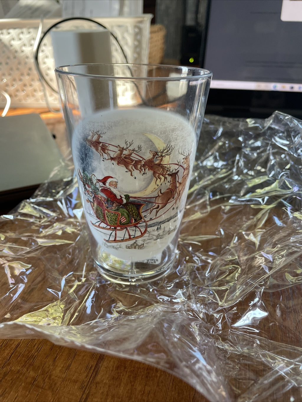 Disney Pottery Barn Santa Rudolph Reindeer Cup Christmas holiday gift party ]