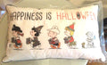 Disney Snoopy Pottery Barn Peanuts holiday Pillow School halloween 12x20 Gift =