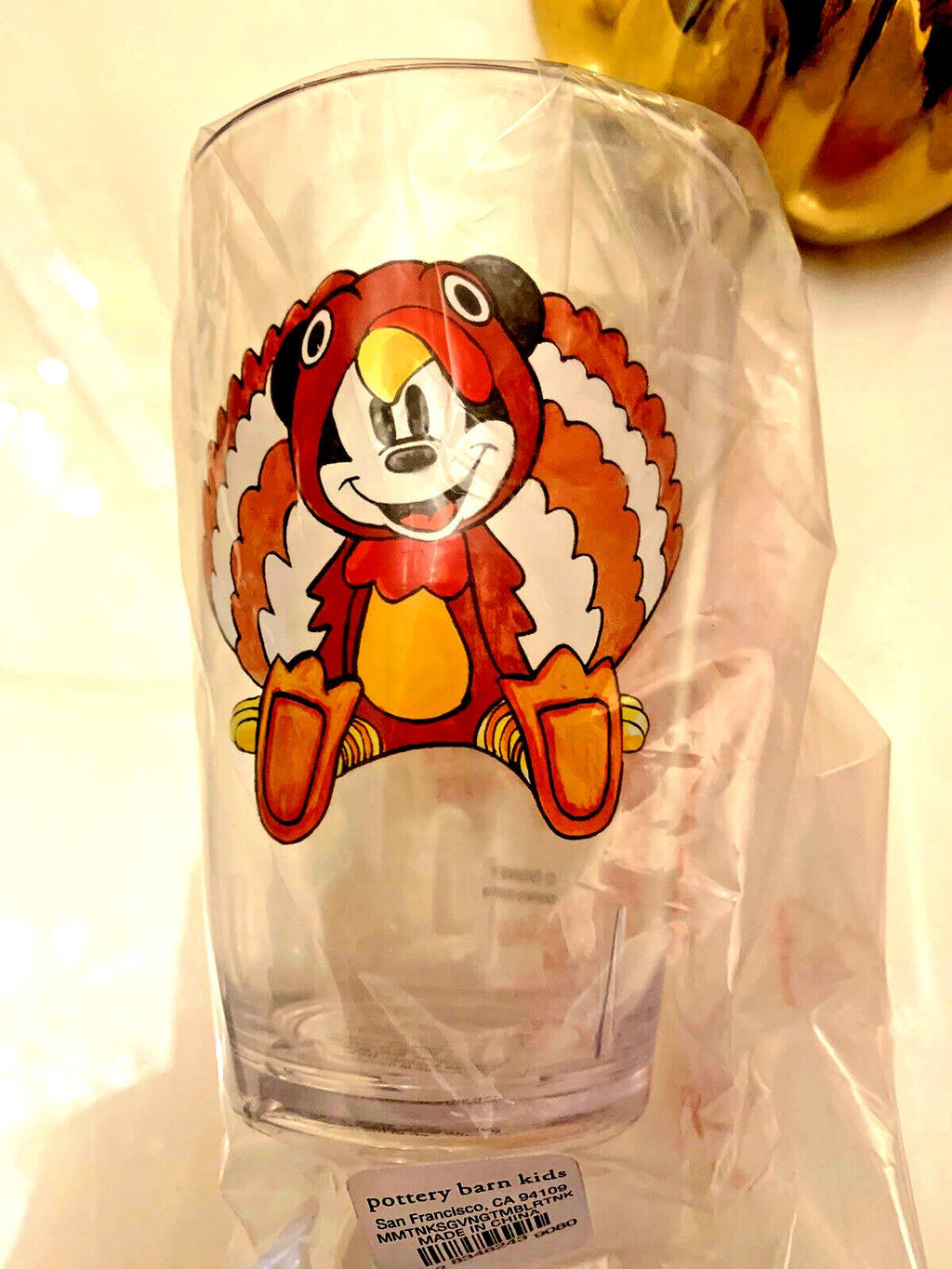 Pottery Barn Disney Mickey Mouse holiday cup Thanksgiving party gift kid SET 2