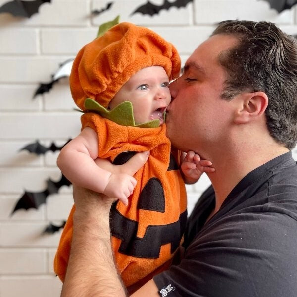 Pottery Barn 3-6 Month Pumpkin costume Disney baby Halloween outfit party kid ]
