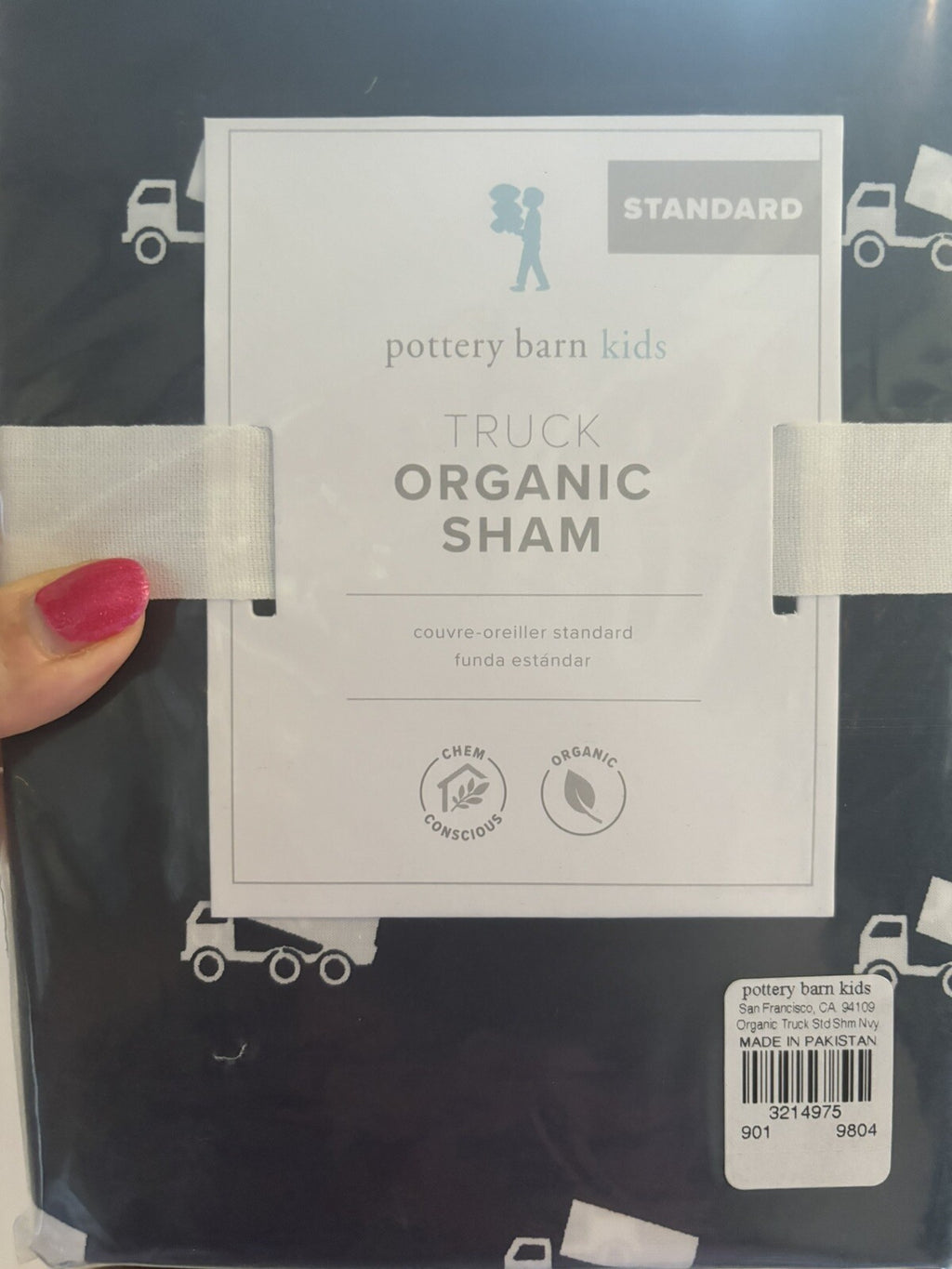 pottery barn Disney Truck car Hot Wheels holiday school boy gift Pillow Sham =