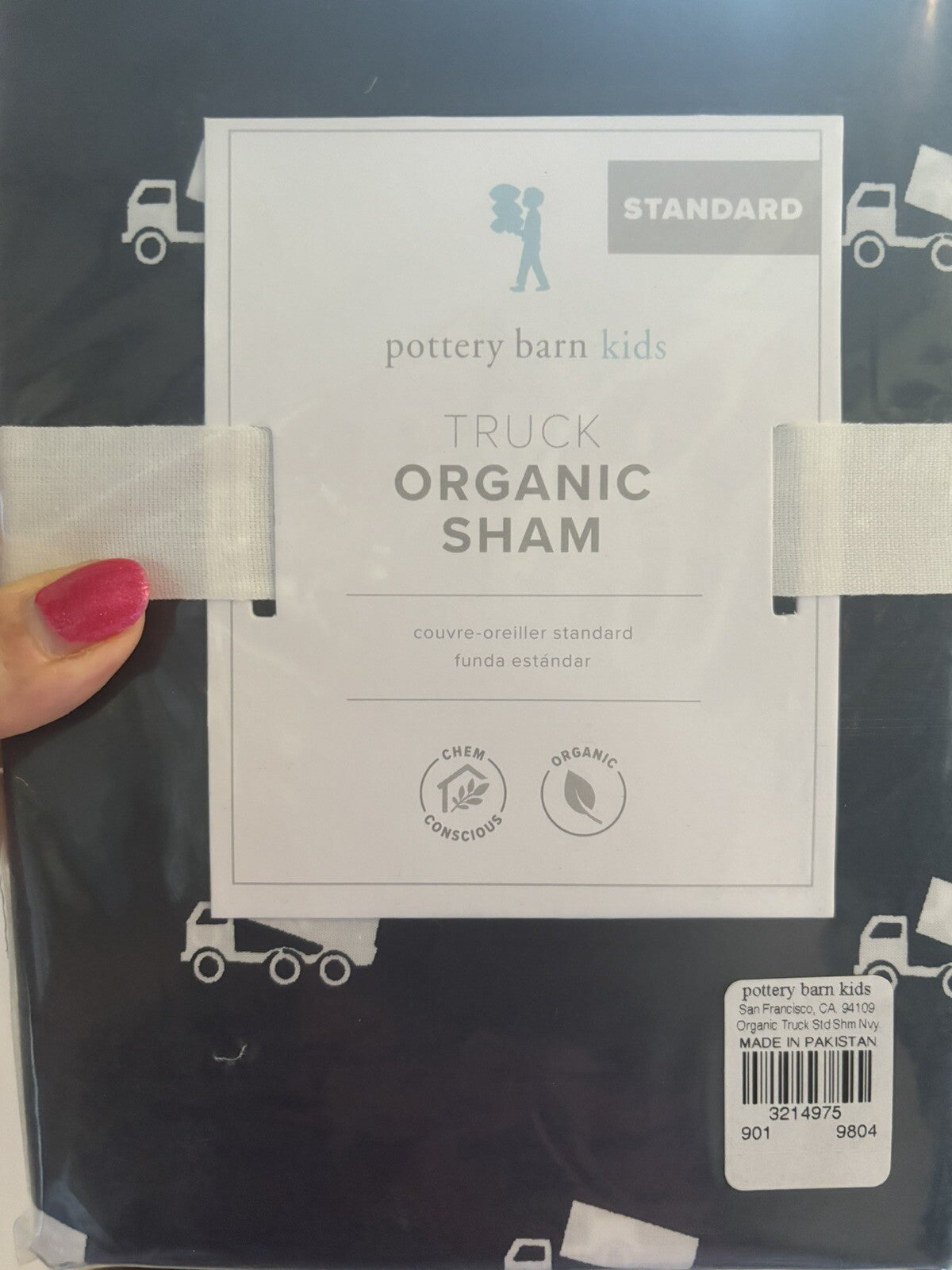 pottery barn Disney Truck car Hot Wheels holiday school boy gift Pillow Sham =
