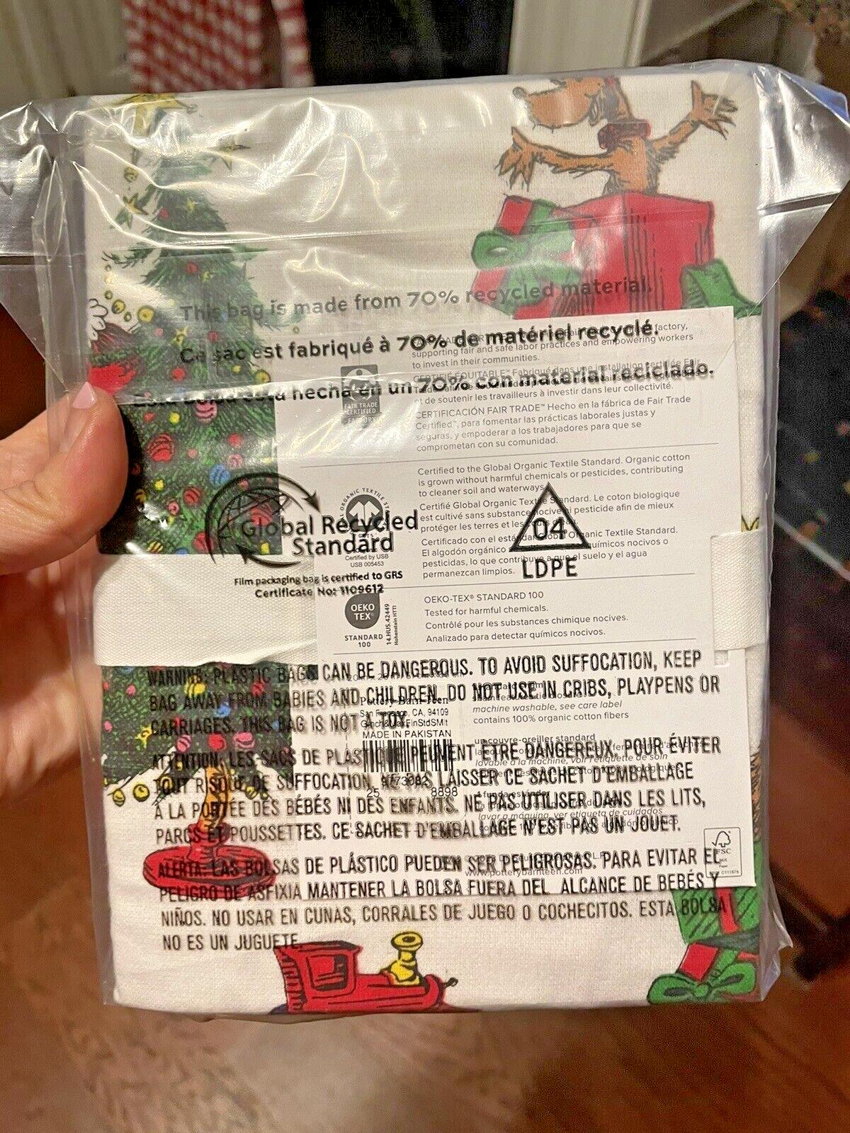 Pottery Barn Grinch Christmas pillow Sham Dr Seuss Holiday Disney Gift party ]