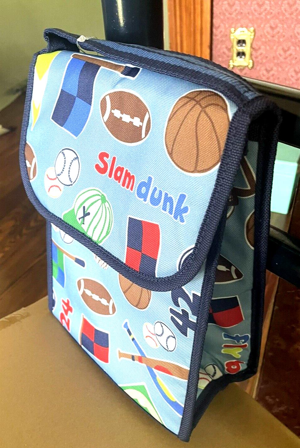 School Disney Pottery Barn Sport Soccer Baseball Gift party LUNCH BOX BAG boy .