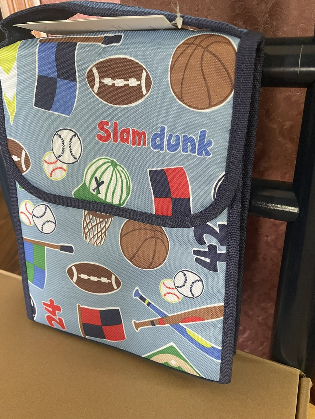 School Disney Pottery Barn Sport Soccer Baseball Gift party LUNCH BOX BAG boy .
