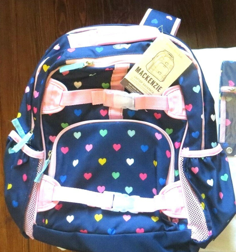 Pottery Barn School Disney LARGE BACKPACK ?? Heart +WATER travel girl gift Set n