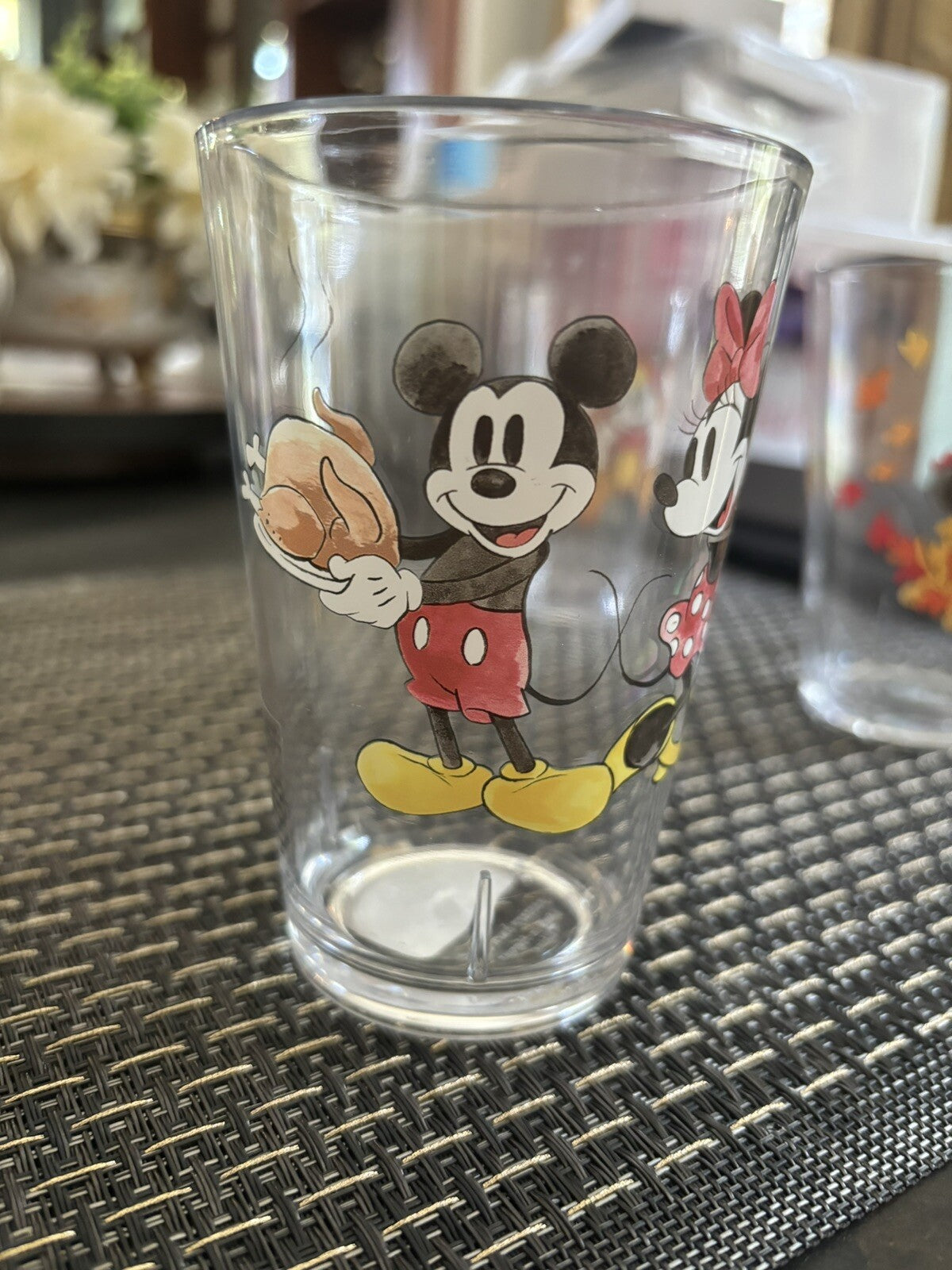 Pottery Barn Mickey Mouse Disney Dinner Cup SET Thanksgiving holiday party gift