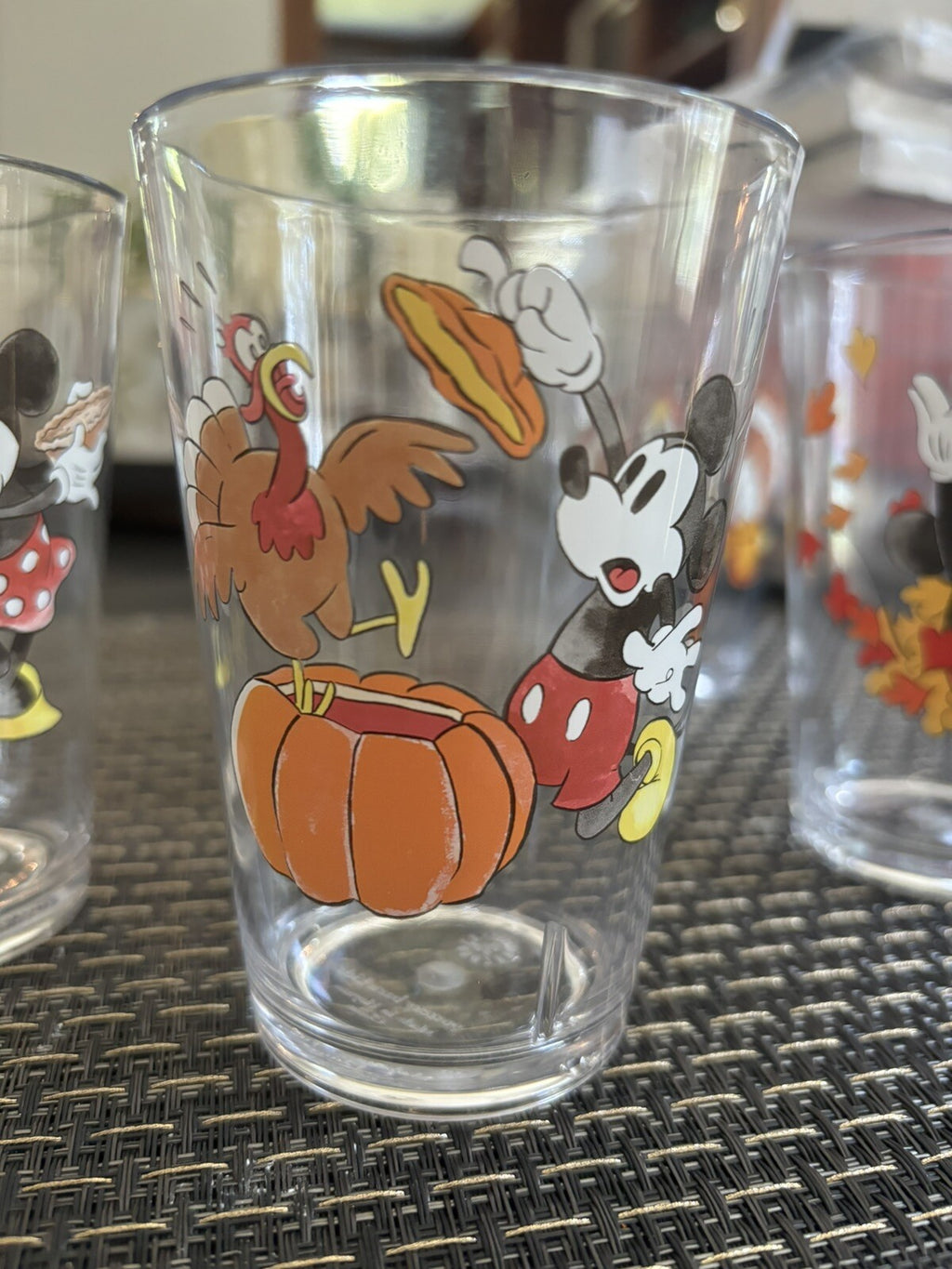 Pottery Barn Mickey Mouse Disney Dinner Cup SET Thanksgiving holiday party gift