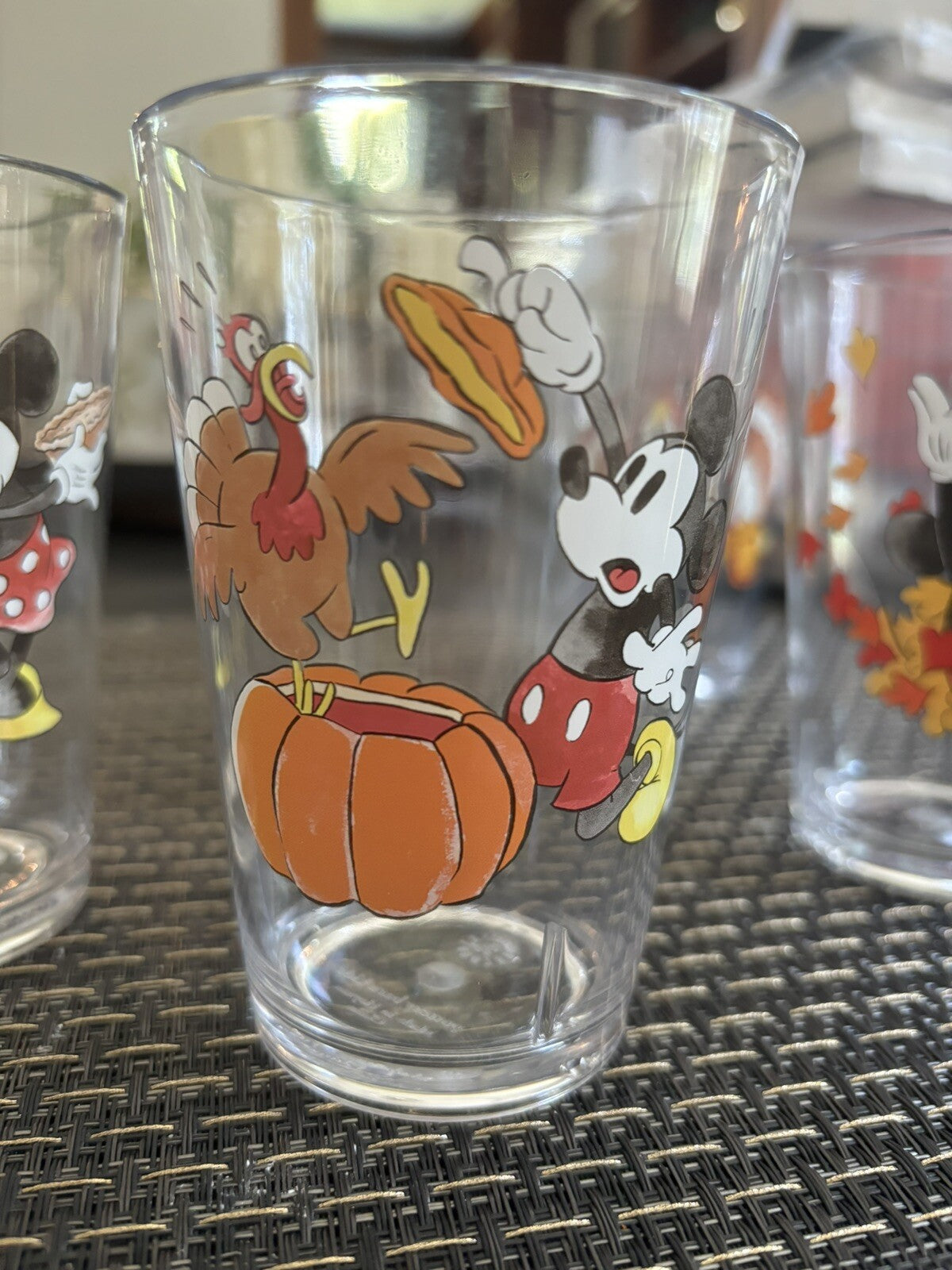 Pottery Barn Mickey Mouse Disney Dinner Cup SET Thanksgiving holiday party gift