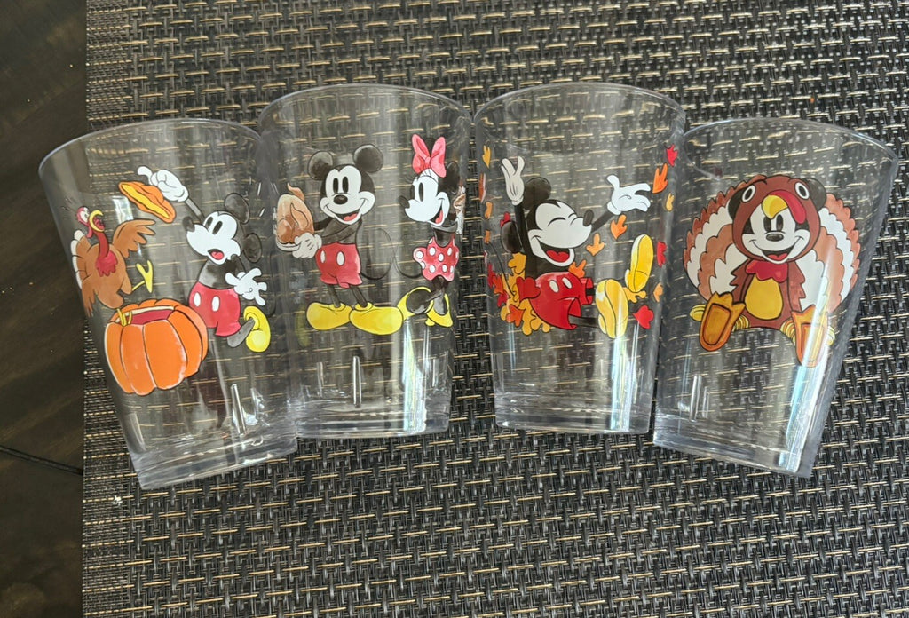 Pottery Barn Mickey Mouse Disney Dinner Cup SET Thanksgiving holiday party gift
