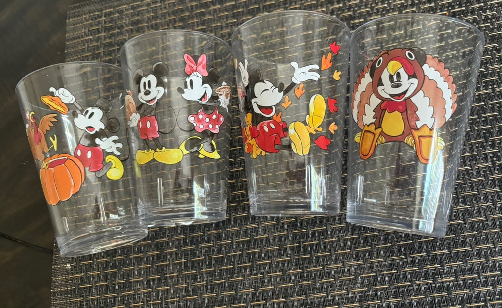 Pottery Barn Mickey Mouse Disney Dinner Cup SET Thanksgiving holiday party gift