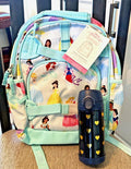 Pottery Barn School Disney BACKPACK princess+Water bottle heart Belle Travel .