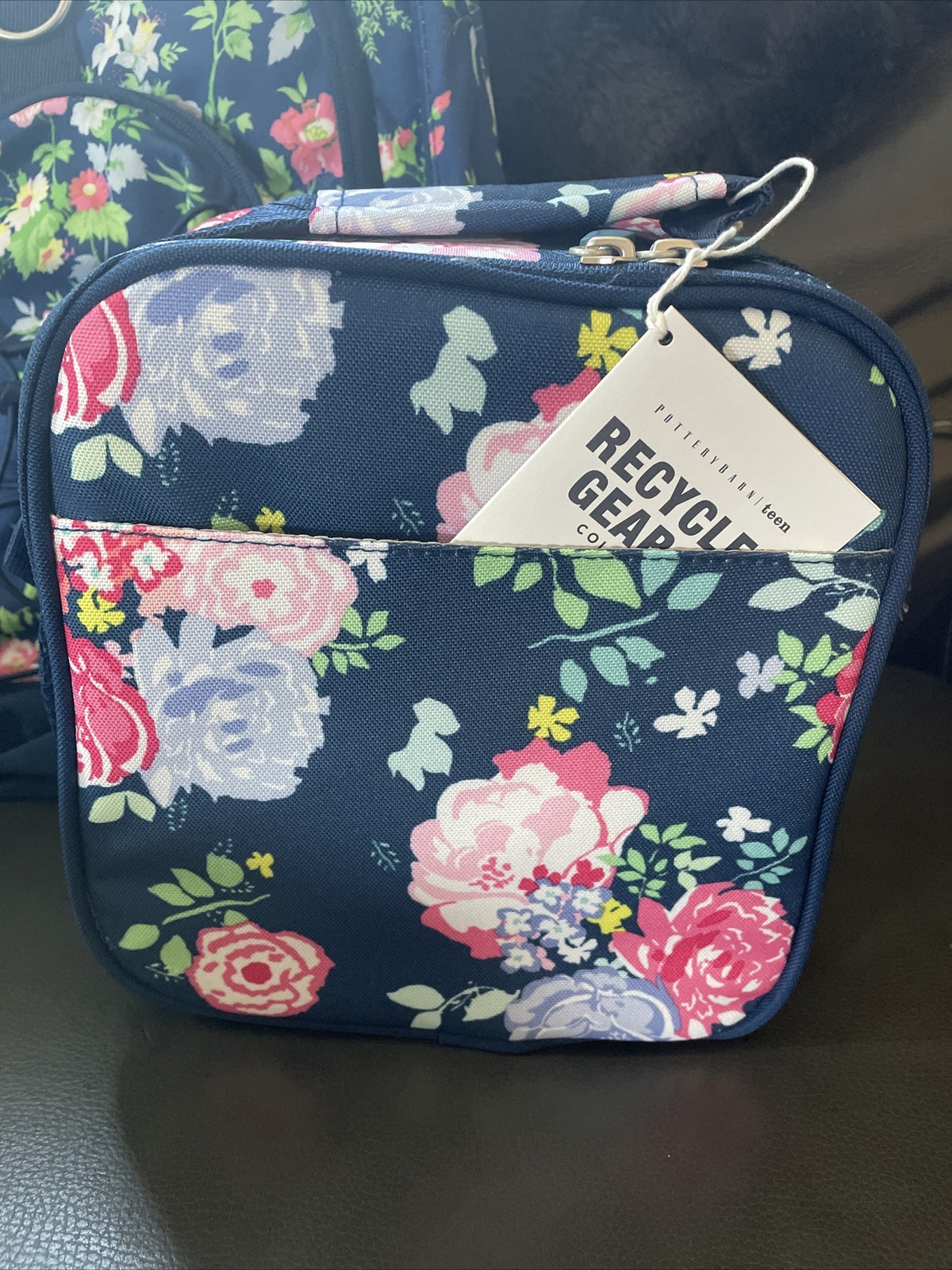 Pottery barn School Floral Large BACKPACK+Lunch Box flower teen bag girl kid .