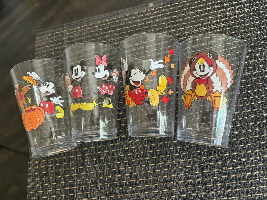 Pottery Barn Mickey Mouse Disney Dinner Cup SET Thanksgiving holiday party gift