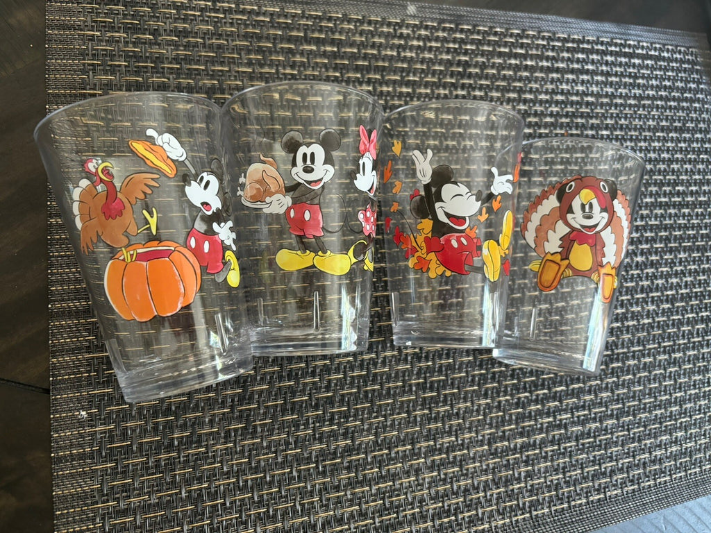 Pottery Barn Mickey Mouse Disney Dinner Cup SET Thanksgiving holiday party gift