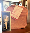 Pottery Barn School Glitter Rainbow pink Disney girl LUNCH BOX BAG+Utensil Set ]