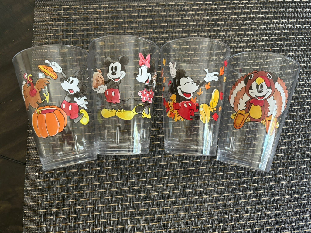 Pottery Barn Mickey Mouse Disney Dinner Cup SET Thanksgiving holiday party gift