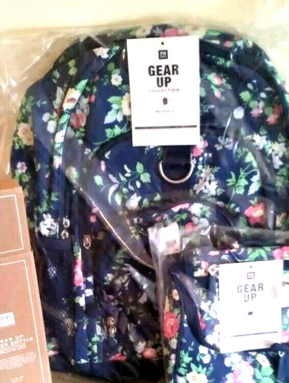 Pottery barn School Floral Large BACKPACK+Lunch Box flower teen bag girl kid .