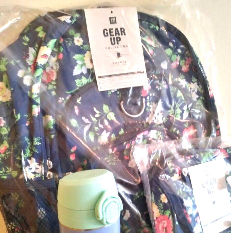 Pottery barn School Floral Large BACKPACK+Lunch Box flower teen bag girl kid .