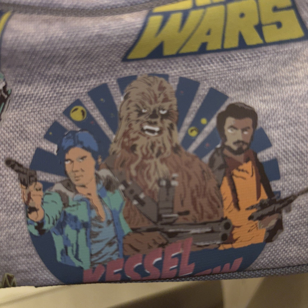 Pottery Barn School disney STAR WARS SOLO PENCIL CASE superhero Travel Bag Boy .