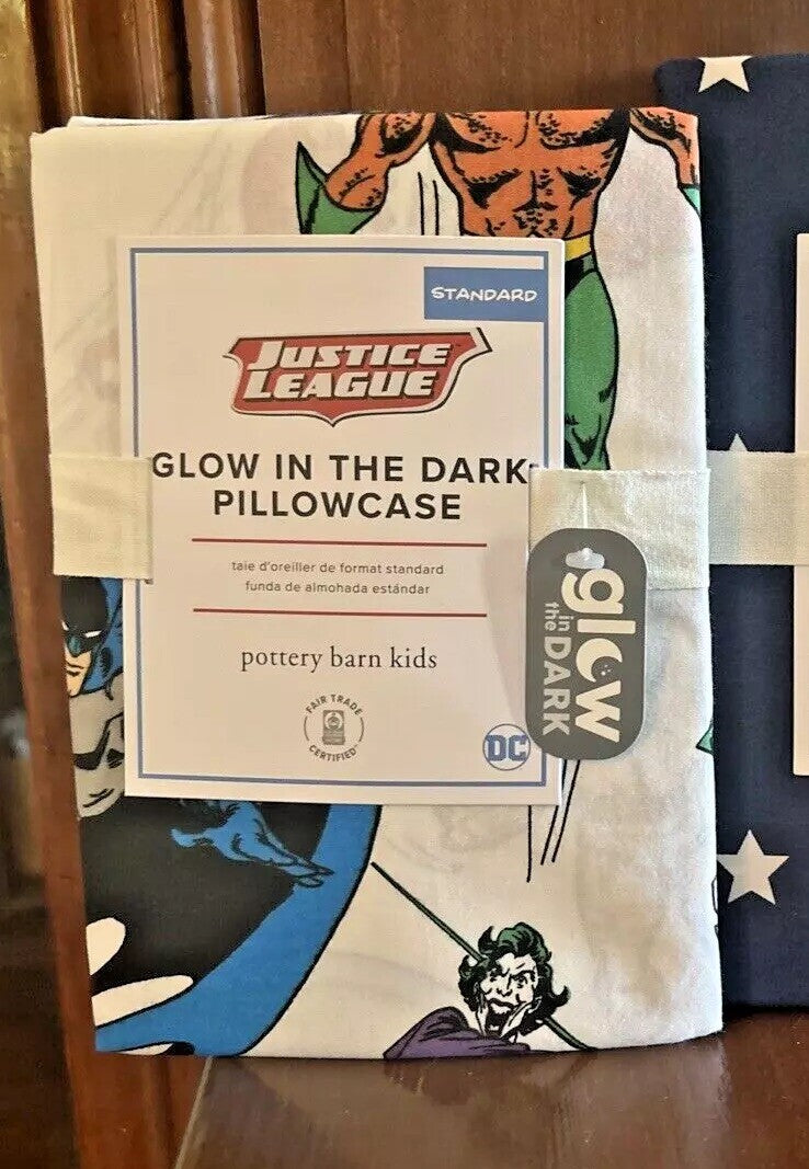 Pottery barn Avengers Marvel DC Comics Pillow Holiday gift SET 2 Disney Boy Star