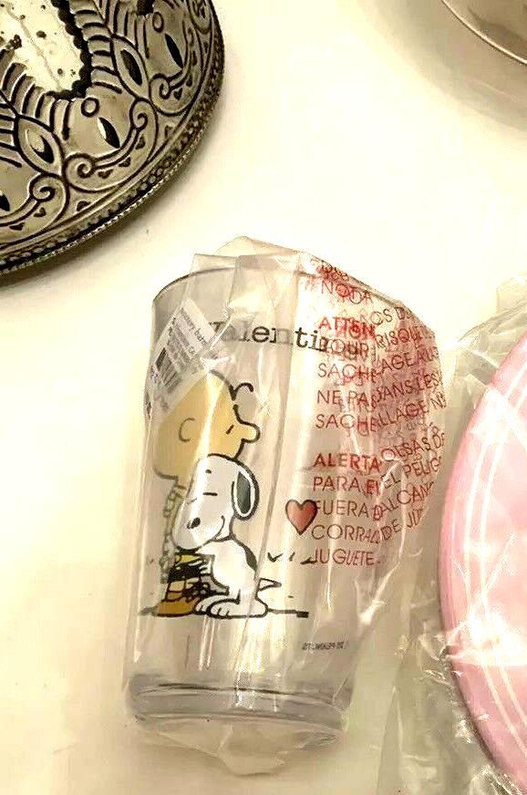 Disney Snoopy Pottery Barn Valentine cup Peanuts Holiday party Birthday ?? -