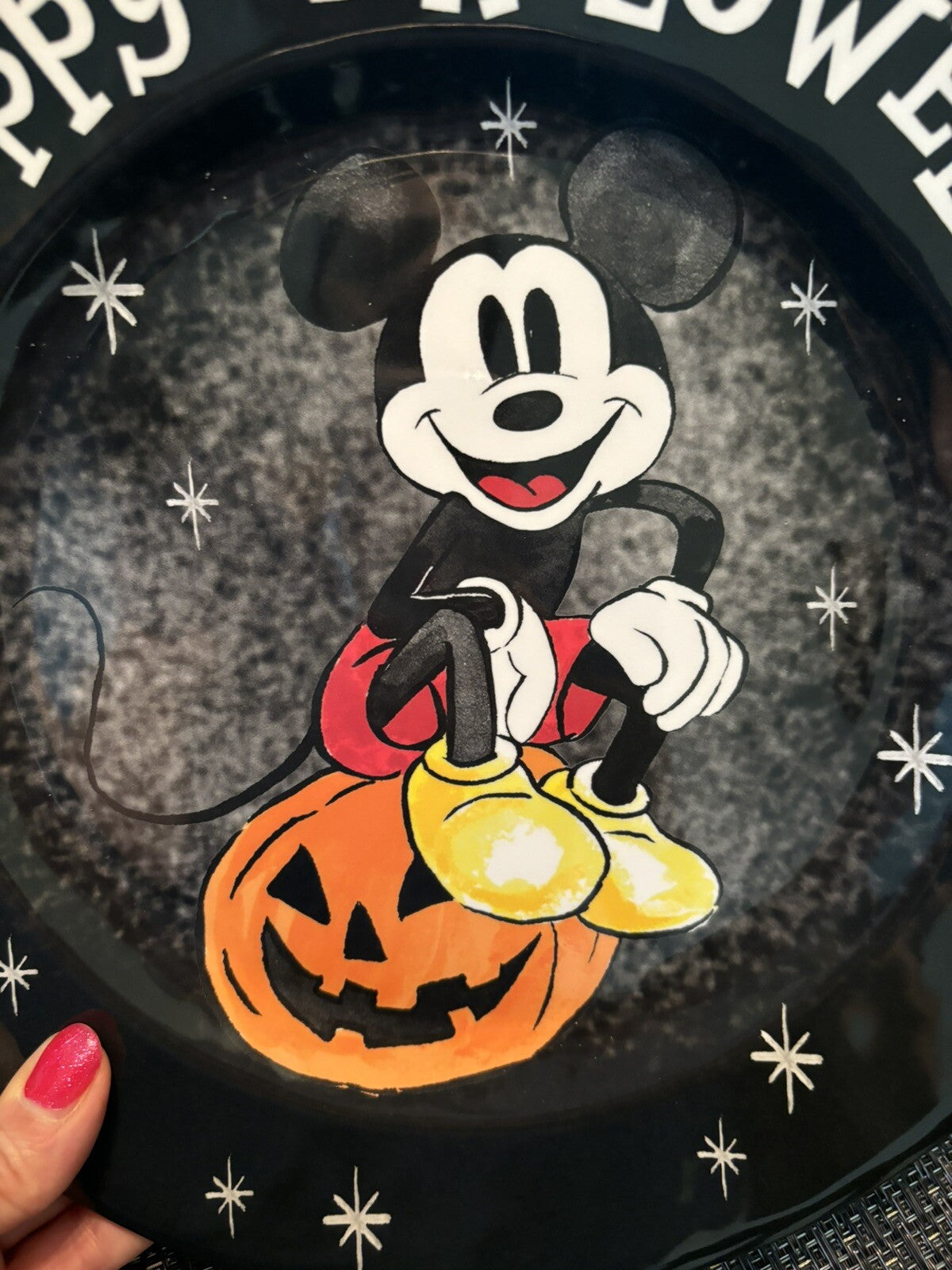 Disney Pottery Barn holiday Mickey Halloween Peanuts Dinner Party  Plate SET 8 !