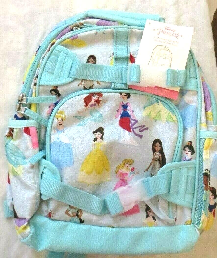 Pottery Barn School Disney BACKPACK princess+Water bottle heart Belle Travel .