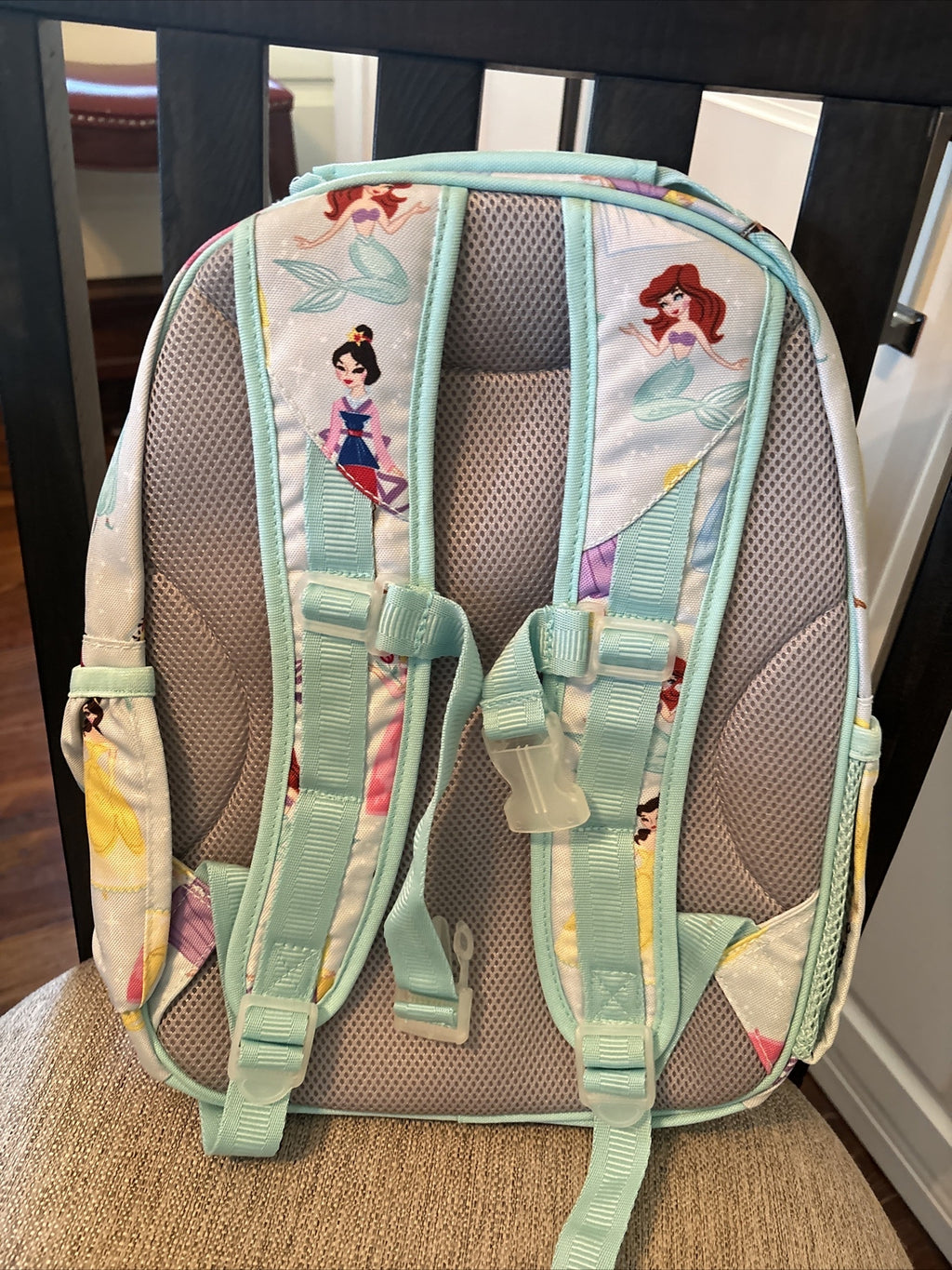 Pottery Barn School Disney BACKPACK princess+Water bottle heart Belle Travel .