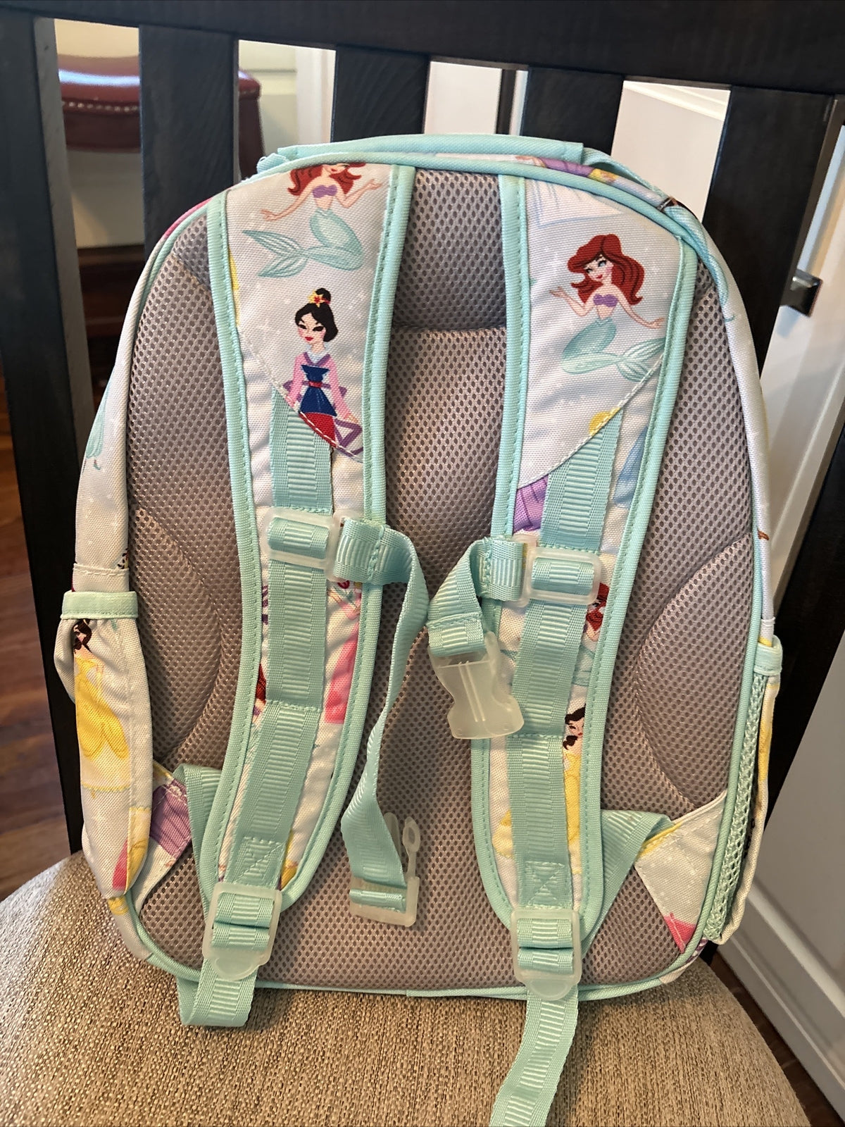 Pottery Barn School Disney BACKPACK princess+Water bottle heart Belle Travel .