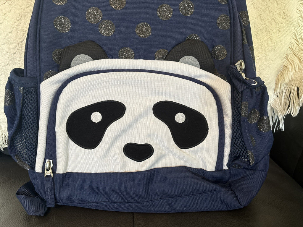 School Pottery barn Glitter BACKPACK Panda ??girl butterfly Disney Travel Gift n