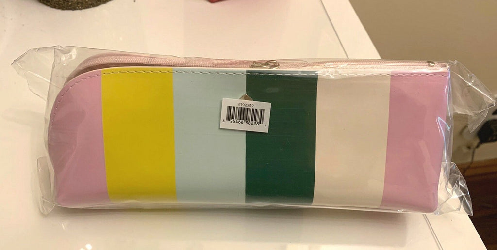 Kate Spade School Pencil Case bag gold pencil eraser ruler girl college teen =