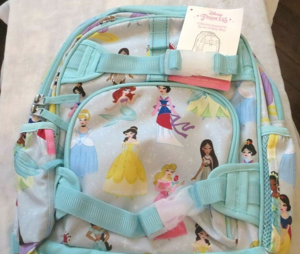 Pottery Barn School Disney BACKPACK princess+Water bottle heart Belle Travel .