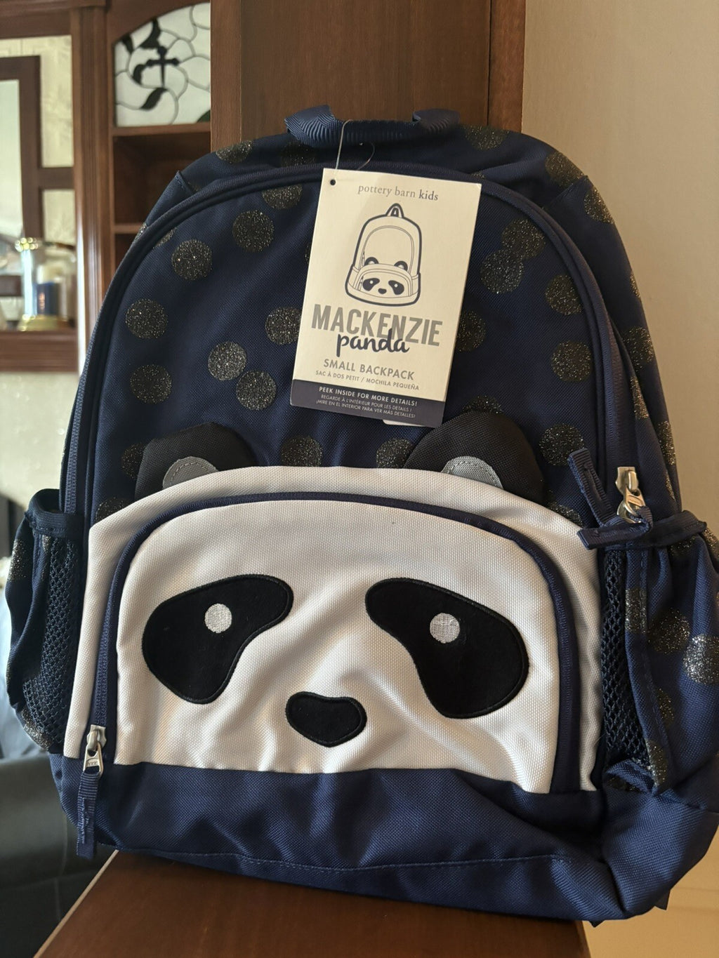 School Pottery barn Glitter BACKPACK Panda ??girl butterfly Disney Travel Gift n