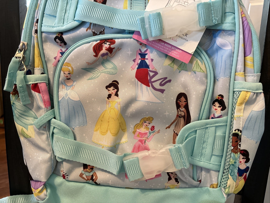 Pottery Barn School Disney BACKPACK princess+Water bottle heart Belle Travel .