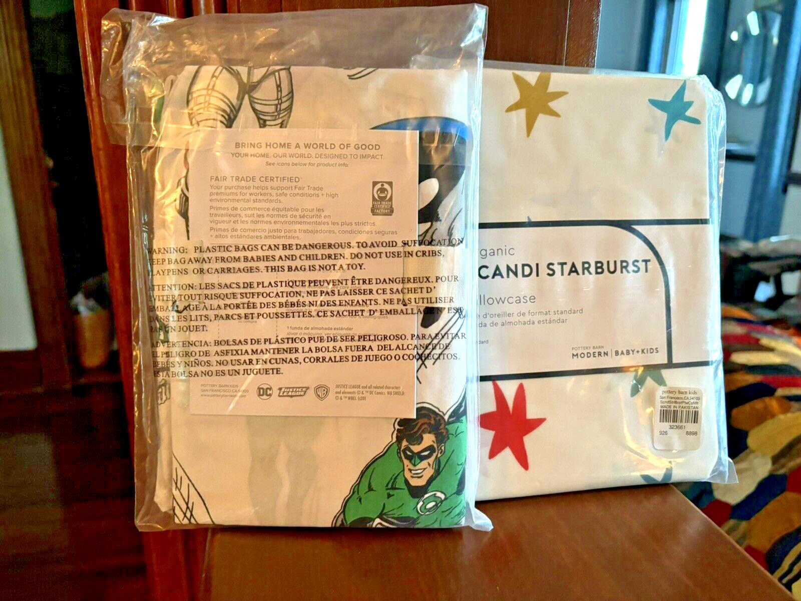 Pottery barn Avengers Marvel DC Comics Pillow Holiday gift SET 2 Disney Boy Star